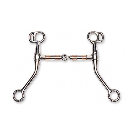 Jacks Imports Copper Rollermouth Snaffle Bit 10459